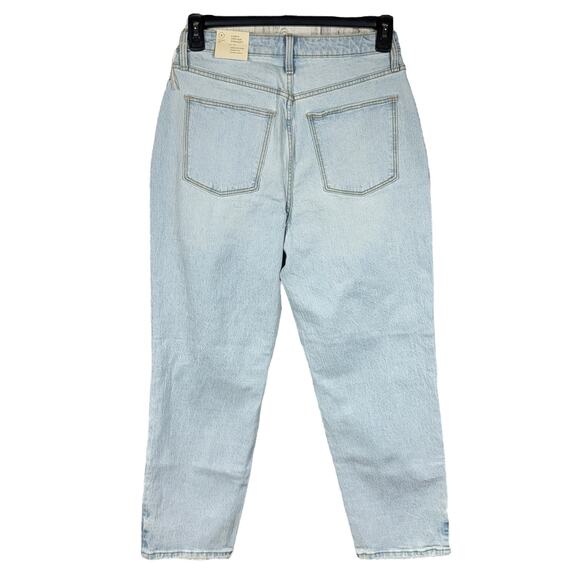 Universal Thread SZ 8/29 Curvy Vintage Straight Jeans Button-Fly Distressed Blue - Picture 3 of 10